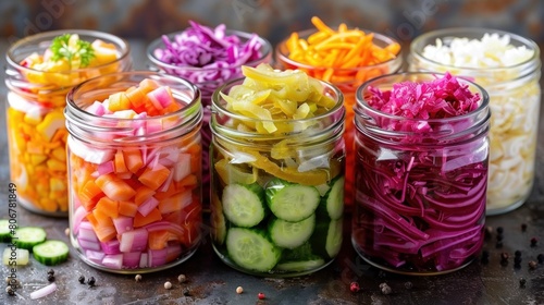 Investigate the potential benefits of incorporating probiotics and fermented foods into the diet for gut health and weight management. photo
