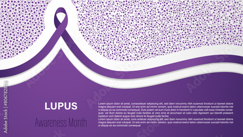 May is Lupus awareness month, vector illustration