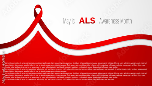 ALS awareness month, vector illustration