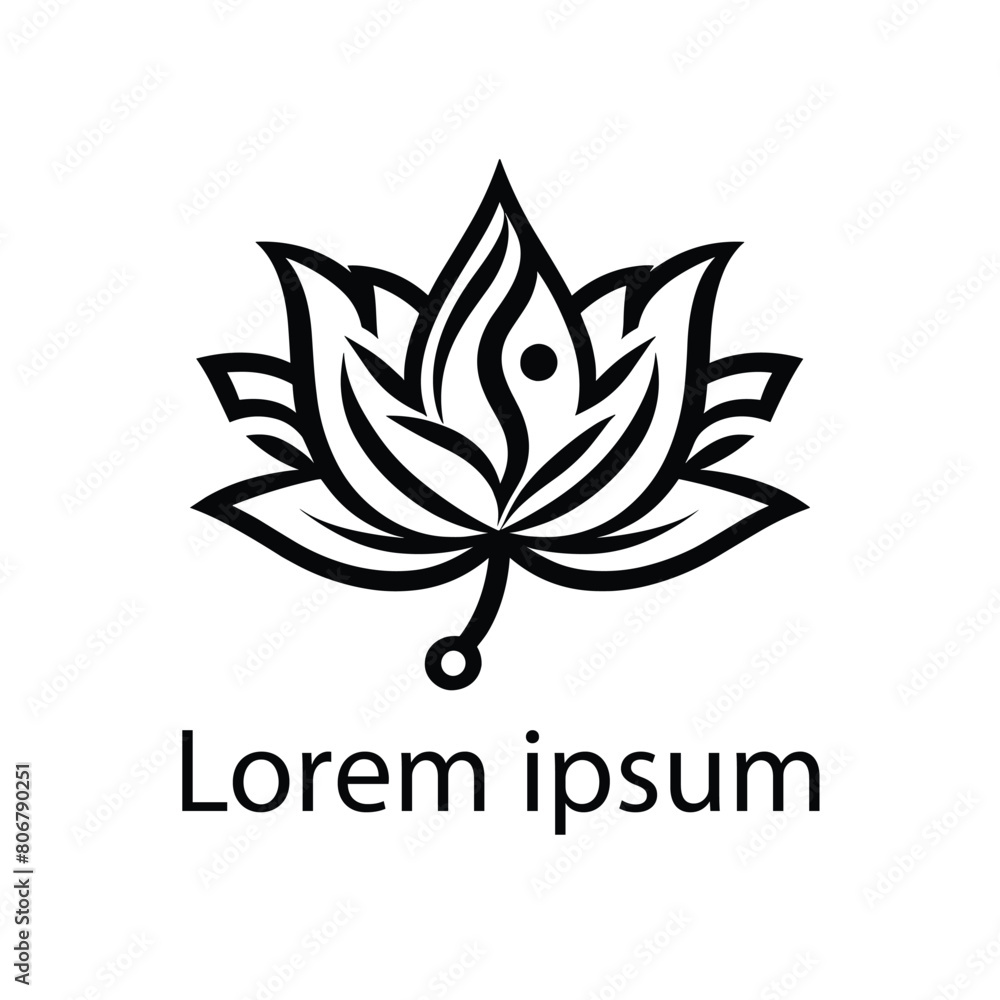 Obraz premium yoga logo design