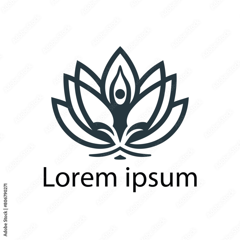 Fototapeta premium yoga logo design