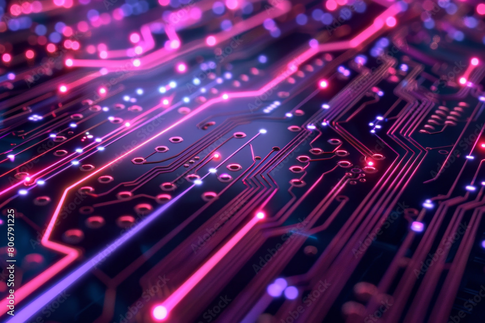 Vibrant technology background with cool, glowing lines Vibrant technology background with cool, glowing lines