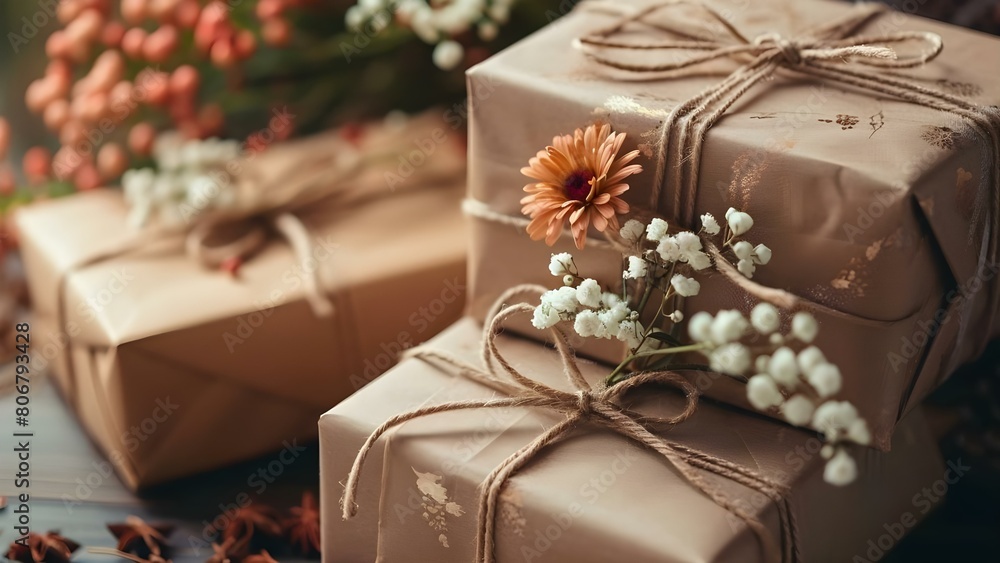 Luxury gift shop delivery service with elegant packaging in rural setting. Concept Luxury Gifts, Delivery Service, Elegant Packaging, Rural Setting, Special Occasions Luxury gift shop delivery service with elegant packaging in rural setting. Concept Luxury Gifts, Delivery Service, Elegant Packaging, Rural Setting, Special Occasions