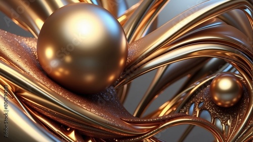 Fototapeta Naklejka Na Ścianę i Meble -  Abstract metal 3d background