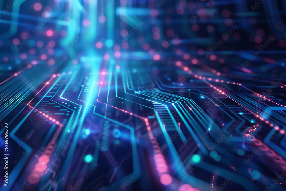 Vibrant technology background with cool, glowing lines Vibrant technology background with cool, glowing lines