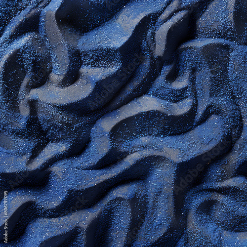 Fondo con detalle y textura de capa de arena y dunas de tonos de color azul