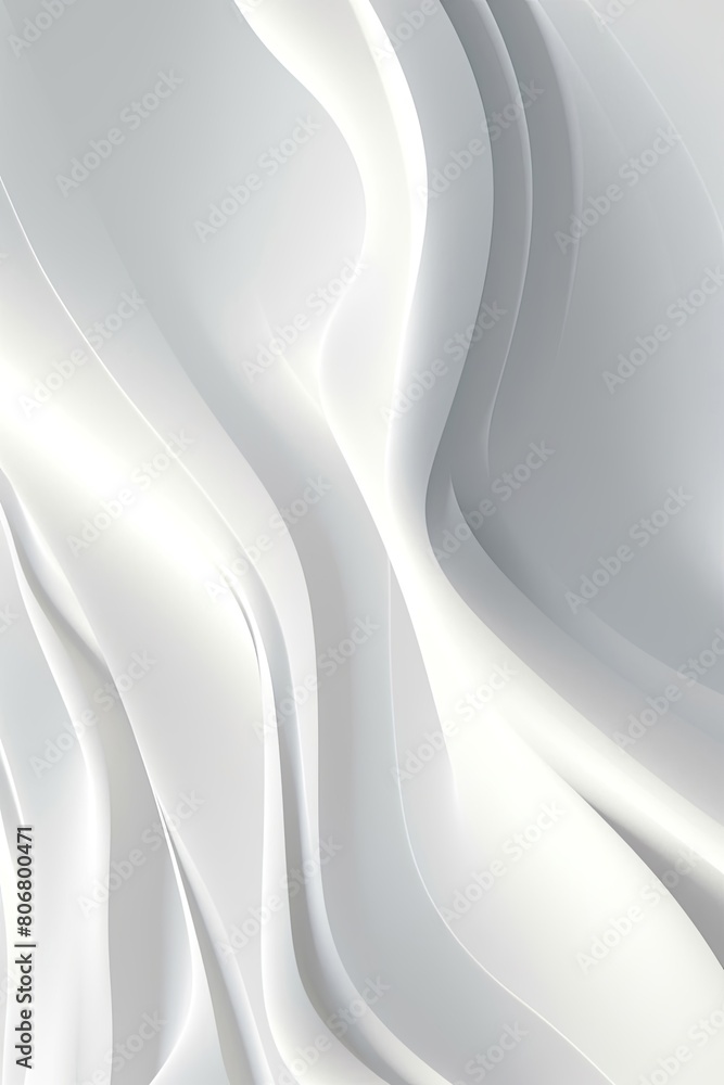 Fototapeta premium timeless of an abstract surface pattern characterized by fluid white wavy lines, providing a chic and contemporary backdrop for any design application.