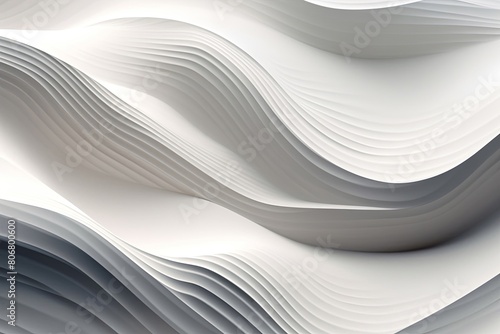 timeless of an abstract surface pattern characterized by fluid white wavy lines, providing a chic and contemporary backdrop for any design application.