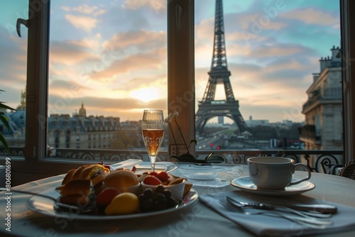 Breakfast with Eiffel Tower view © wpw