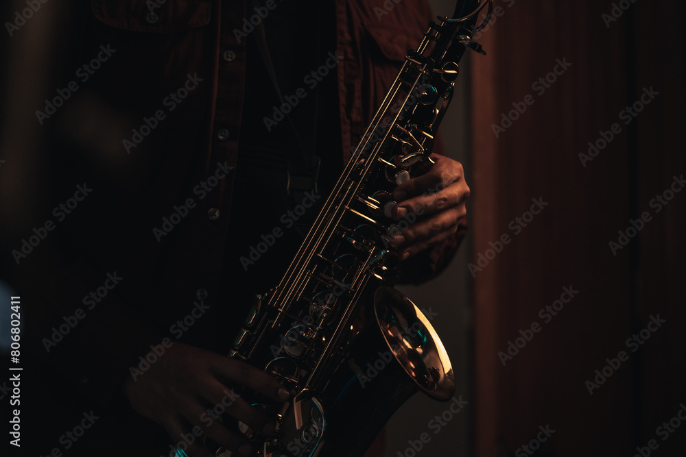 Fototapeta premium Saxophone, musician 