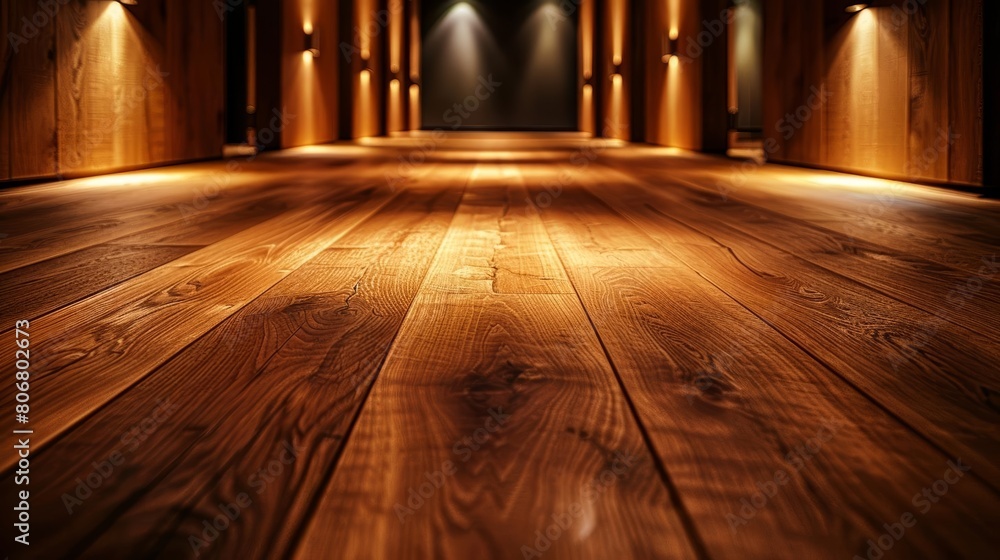 The hallway is long and dark, with wooden walls and a wooden floor. The only light comes from the small, flickering lights on the walls. The hallway is long and dark, with wooden walls and a wooden floor. The only light comes from the small, flickering lights on the walls.