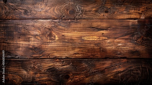 A dark wood background with a rich, warm tone. The wood has a natural grain pattern and is free of knots or blemishes.
