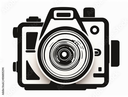 Photo Camera icon. Camera pictogram. Photo-video recording