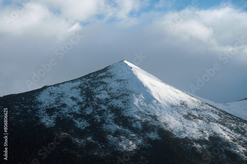 snow covered mountain peak