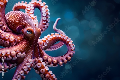 Captivating Octopus A Mesmerizing Underwater Creature in Vibrant Hues
