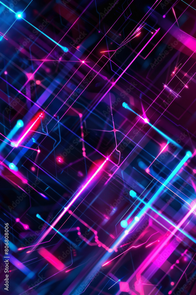 Vibrant technology background with cool, glowing lines Vibrant technology background with cool, glowing lines