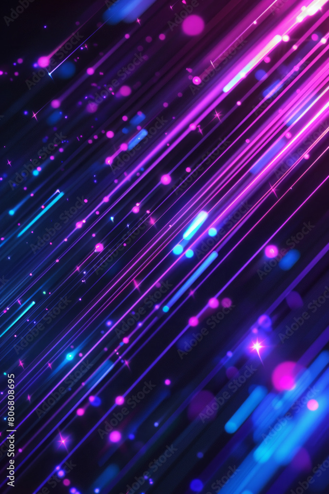 Obraz premium Vibrant technology background with cool, glowing lines