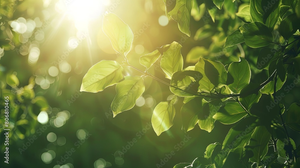 green leaves in sunlight green leaves in sunlight