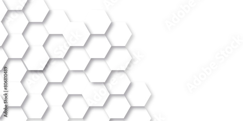 Abstract background with hexagons modern mesh cell. Abstract honeycomb cell hexagon background. Hexagon business geometric grid tile element. Technology futuristic hexagon metal texture. 