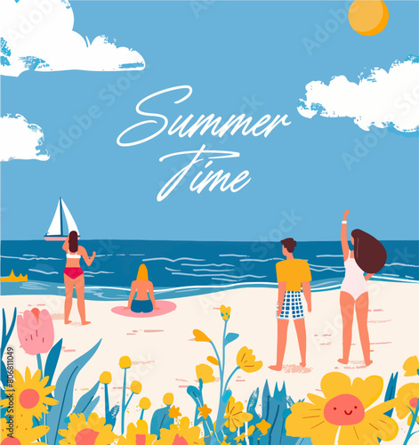 Summer vacation poster © Alice
