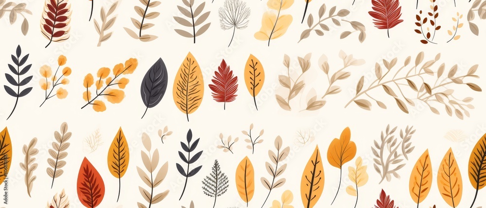 Seamless patterns autumn Seamless patterns autumn
