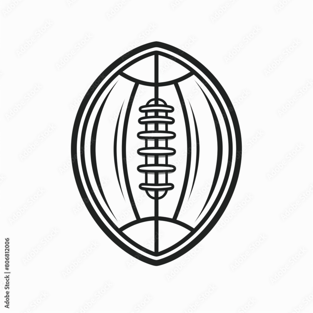 American football vector icon, sports ball symbol. Modern, simple flat vector illustration for web site or mobile app American football vector icon, sports ball symbol. Modern, simple flat vector illustration for web site or mobile app
