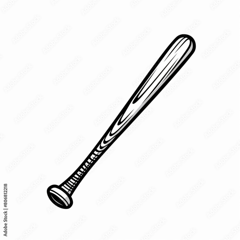 baseball bat line icon design vector template baseball bat line icon design vector template