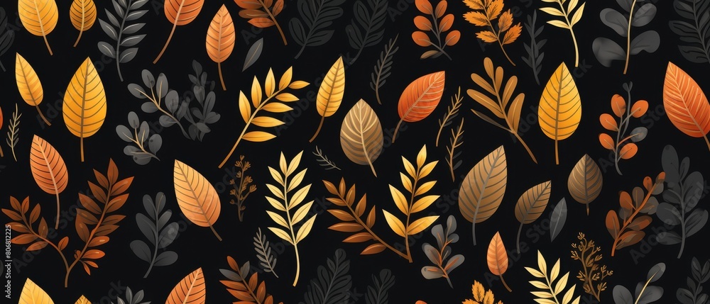 Seamless patterns autumn Seamless patterns autumn