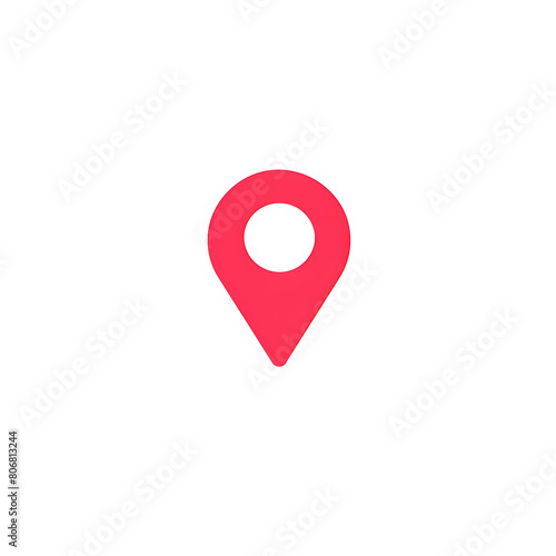 Location icon. Map pointer symbol. 