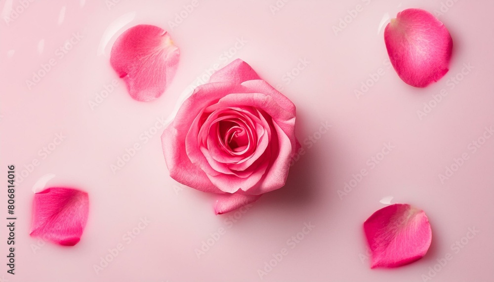 pink roses on a white background