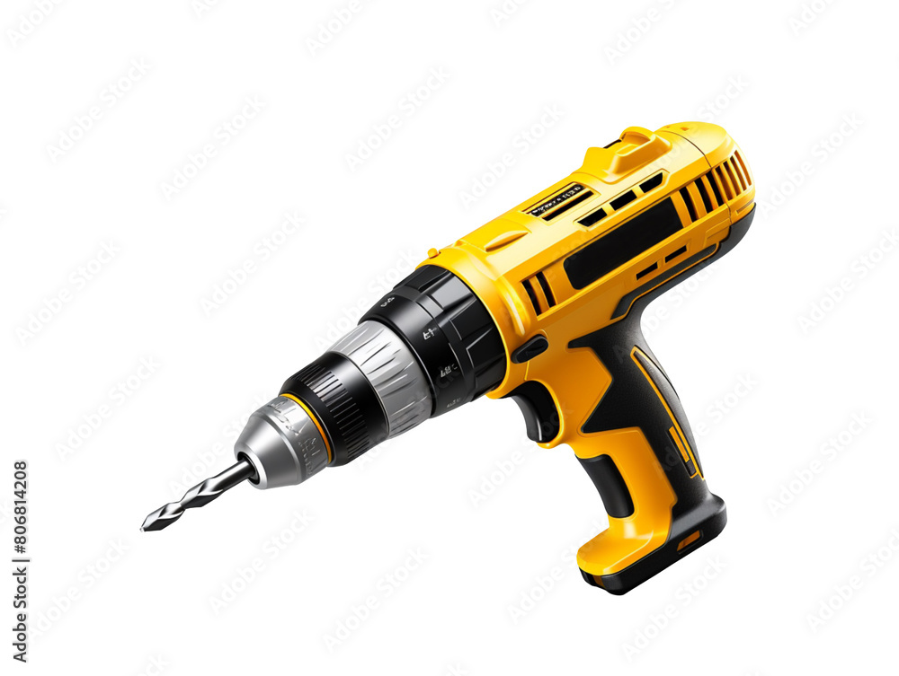 Electrical Screwdriver isolated on transparent background