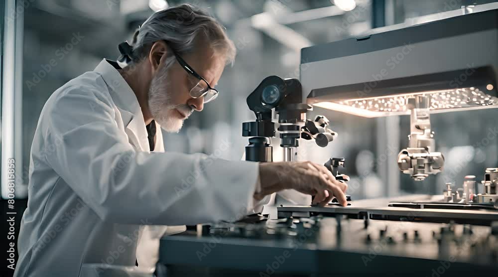 Scientist doing some research in the laboratory. Scientist doing some research in the laboratory.