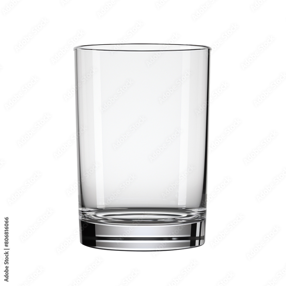 Empty drinking glass isolated on transparent background Empty drinking glass isolated on transparent background