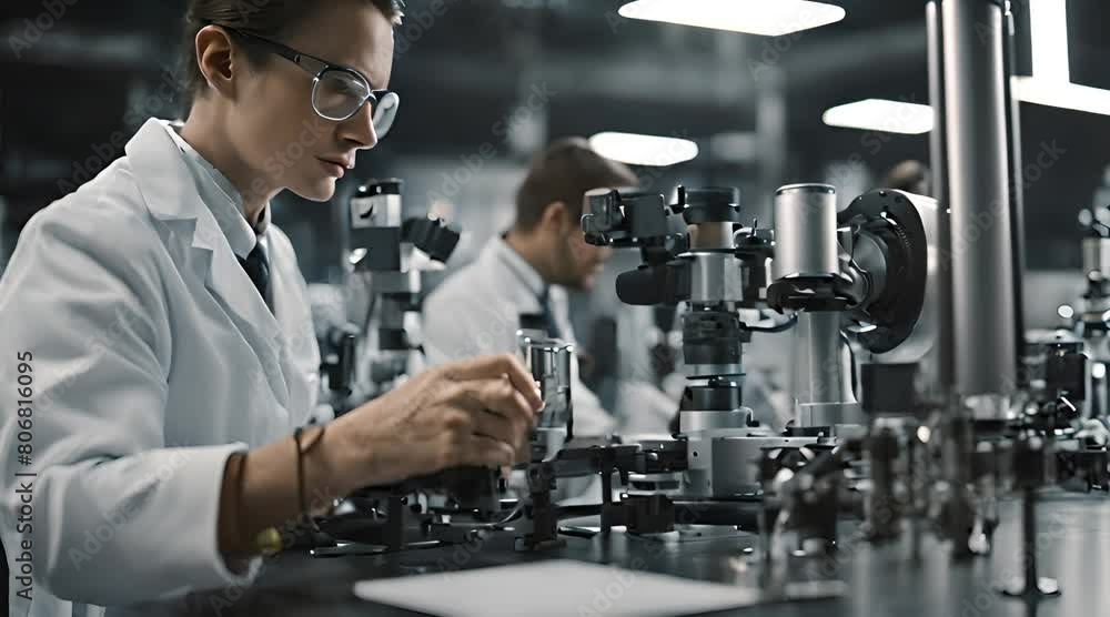 Scientist doing some research in the laboratory. Scientist doing some research in the laboratory.