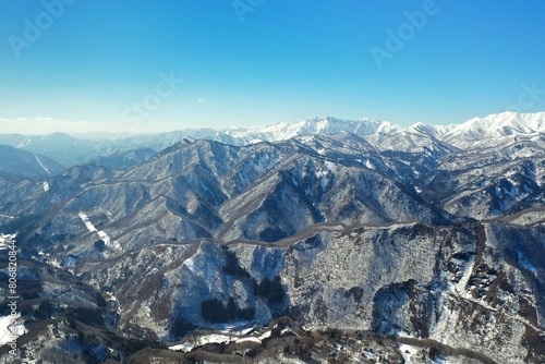 水上温泉上空からの空撮