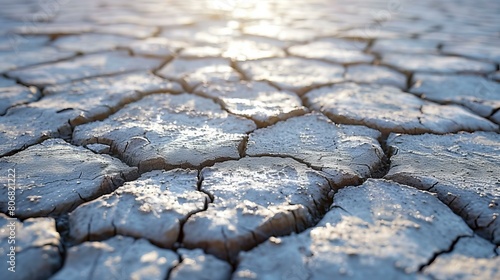 Close-up of dry cracked earth