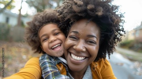 A Joyful Mother-Child Selfie