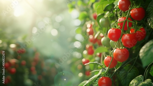 The Ripe Tomatoes in Sunlight