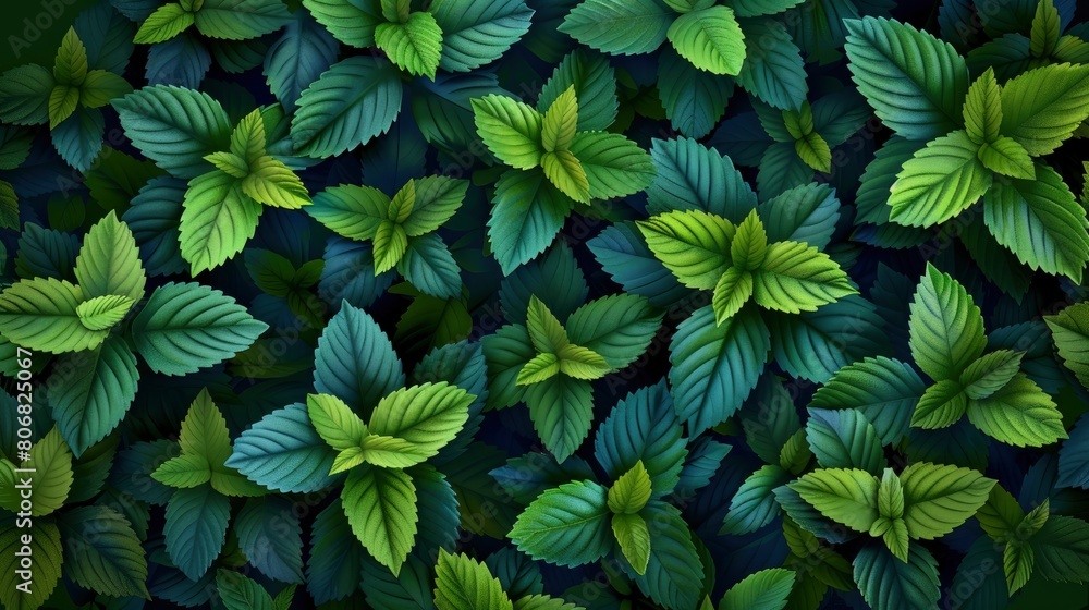 Background Of A Park With Dark Green Leaves, Forming A Panorama, Cartoon Background Background Of A Park With Dark Green Leaves, Forming A Panorama, Cartoon Background