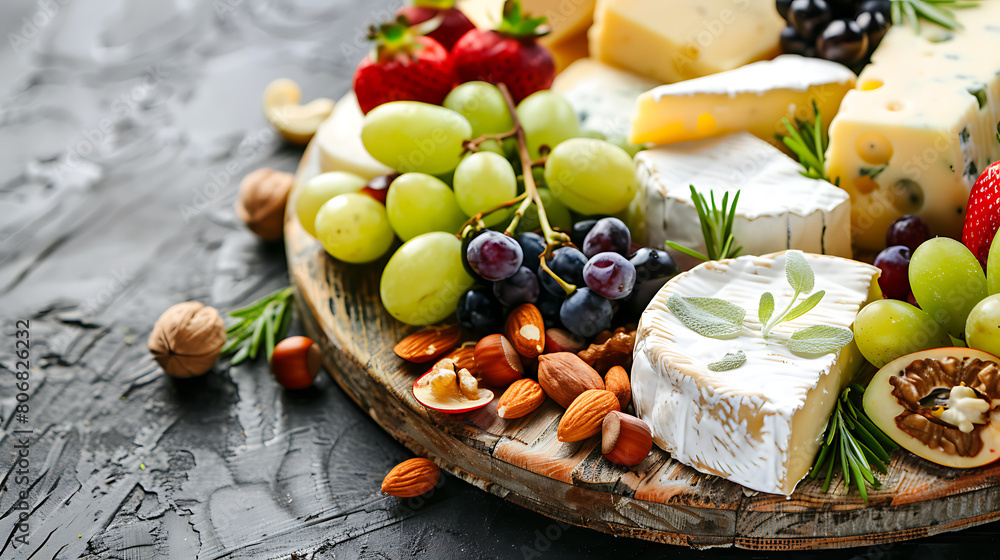 cheese platter, served with grapes and berries food photography, cheese appetizer cheese platter, served with grapes and berries food photography, cheese appetizer