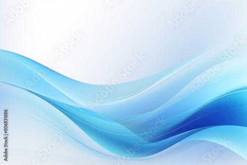 Sky Blue ecology abstract vector background natural flow energy concept backdrop wave design promoting sustainability and organic harmony blank  © Lenhard