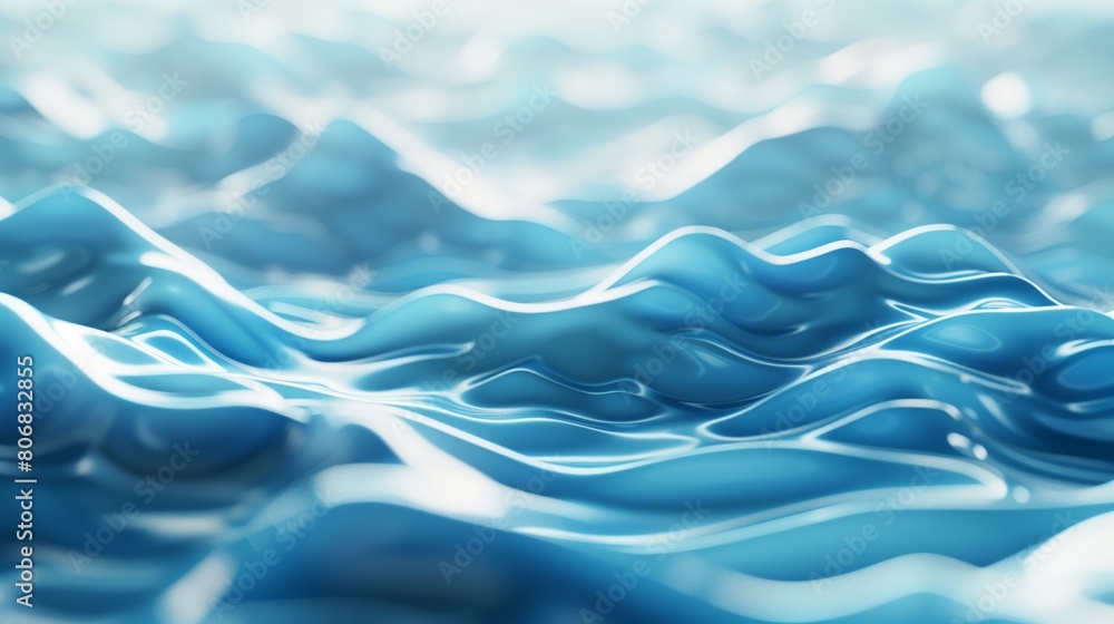 An abstract blue background with blurred waves and soft light. An abstract fluid shapes and elegant curves, modern minimalist design. An abstract blue background with blurred waves and soft light. An abstract fluid shapes and elegant curves, modern minimalist design.