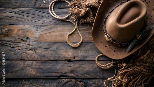 Cowboy-Themed Scrapbooking Supplies for Western Enthusiasts. Concept Cowboy, Scrapbooking, Western, Enthusiasts, Supplies photo