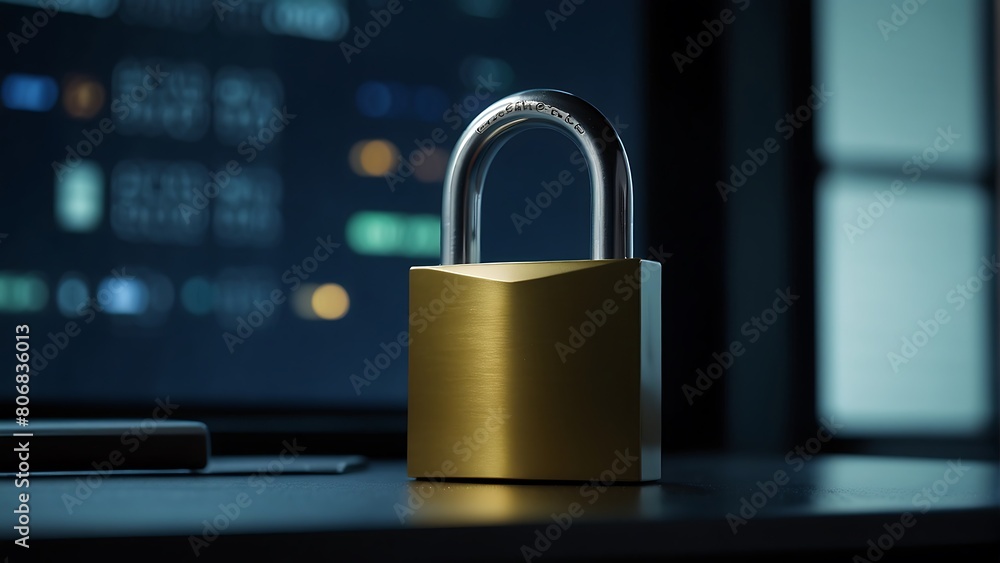 Fototapeta premium computer concept Securing Corporate Assets Importance of Cybersecurity