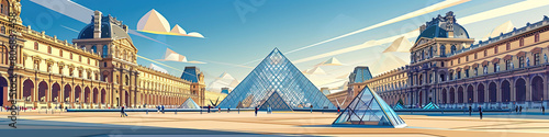 Louvre Legacy - Ultra-Detailed Museum Illustration photo