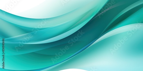 Teal ecology abstract vector background natural flow energy concept backdrop wave design promoting sustainability and organic harmony blank copyspace 