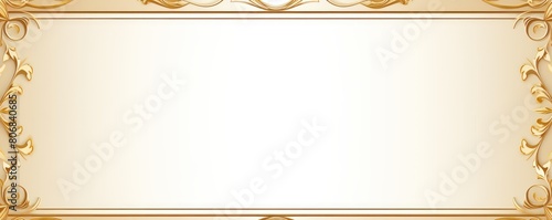 Tan traditional rectangular frame on white background design for headline logo or sale banner blank copyspace for design text photo website web 