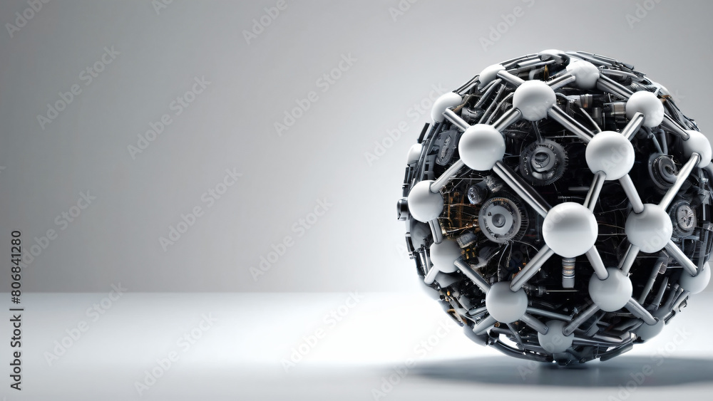 Fototapeta premium abstract background, technology, future, Artificial Intelligence, science, space, energy, imagination, web