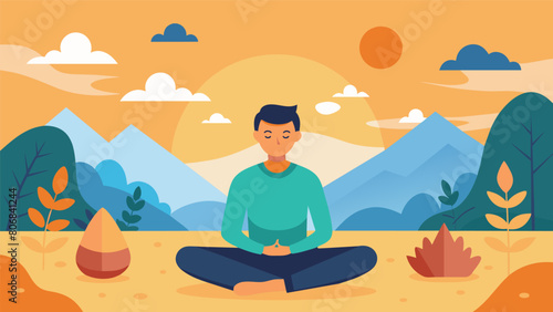 The gentle morning routine ends with a few moments of gratitude setting intentions for the day and feeling content and at peace..