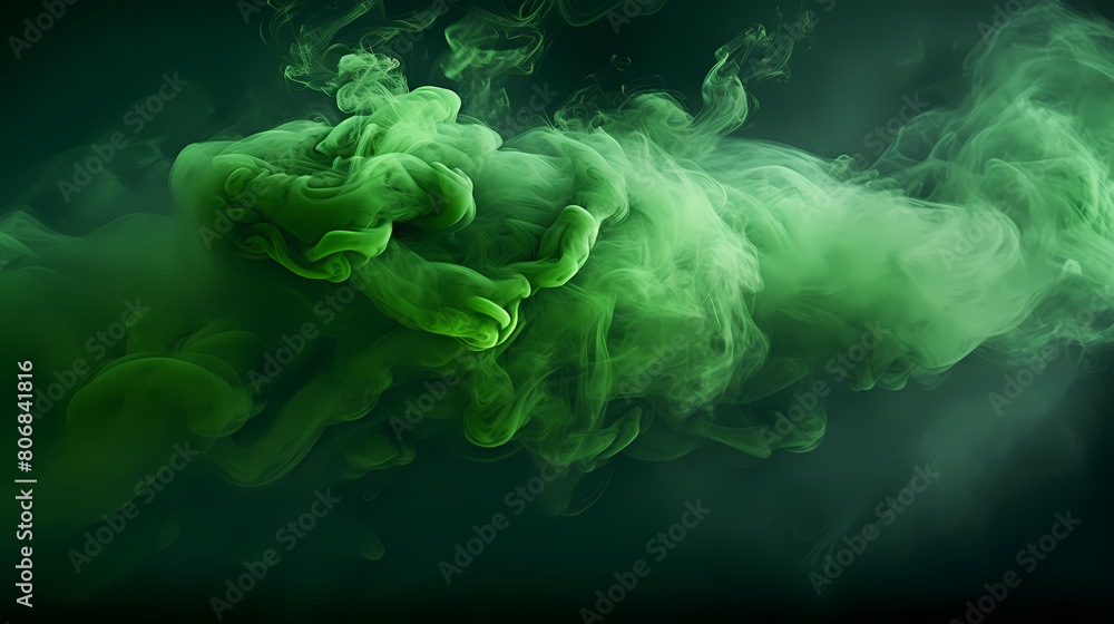Abstract green smoke Abstract green smoke